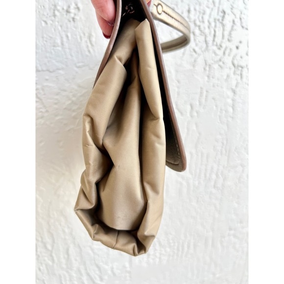 Adolfo Dominguez Chain Strap Women's Shoulder Flap Handbag Beige - Picture 12 of 16